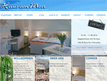 Tablet Screenshot of pension-am-meer.de